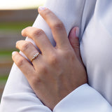 14k Gold Ruby and Diamond Cluster Ring Ferkos Fine Jewelry