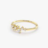 14k Gold Diamond Cluster Ring Ferkos Fine Jewelry