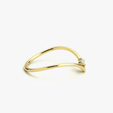 14K Gold Chevron Diamond Ring Ferkos Fine Jewelry