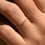 14k Gold Petite Art Deco Wedding Band Ferkos Fine Jewelry