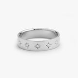 14K Gold Starburst Band Ferkos Fine Jewelry