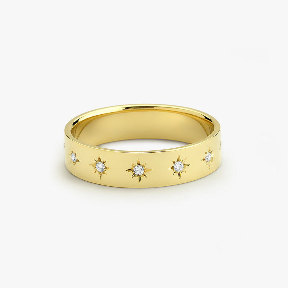 Lucia Starburst Ring | PVD 18K Gold Plated 7