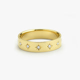 14K Gold Starburst Band 14K Gold Ferkos Fine Jewelry
