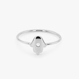 14K Gold Diamond Hamsa Ring Ferkos Fine Jewelry