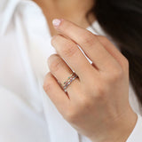 14k Sapphire Art Deco Wedding Band Ferkos Fine Jewelry