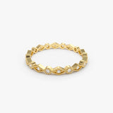 14K Gold Art Deco Diamond Eternity Band Ferkos Fine Jewelry