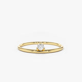 14K Gold Single Floating Diamond Ring 14K Gold Ferkos Fine Jewelry