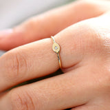14K Gold Evil Eye Diamond Ring Ferkos Fine Jewelry