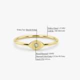 14K Gold Evil Eye Diamond Ring Ferkos Fine Jewelry