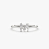 14K Gold Diamond Initial Ring Ferkos Fine Jewelry