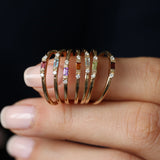 14K Gold Baguette Amethyst With Diamond Ring Ferkos Fine Jewelry