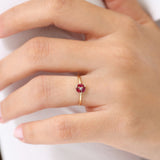 14k Ruby Cluster Diamond Ring  Ferkos Fine Jewelry