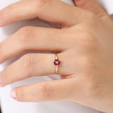 14k Ruby Cluster Diamond Ring Ferkos Fine Jewelry