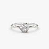 14K Gold Marquise Diamond Cluster Ring Ferkos Fine Jewelry