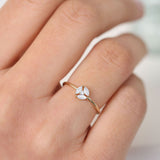 14K Gold Marquise Diamond Cluster Ring Ferkos Fine Jewelry