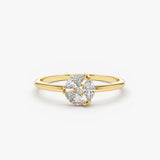 14K Gold Marquise Diamond Cluster Ring 14K Gold Ferkos Fine Jewelry