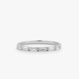 14K Gold Baguette Diamond Wedding Ring Ferkos Fine Jewelry