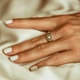 14K Gold Diamond Pinky Signet Ring Ferkos Fine Jewelry