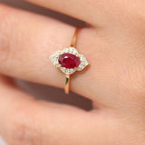14k Victorian Genuine Ruby Ring Ferkos Fine Jewelry