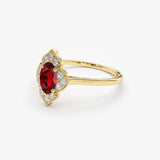 14k Victorian Genuine Ruby Ring  Ferkos Fine Jewelry