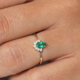 14k Pear Shape Emerald Engagement Ring Ferkos Fine Jewelry