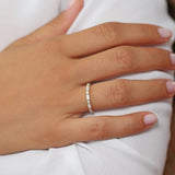 14K Gold Baguette and Round Diamond Ring Ferkos Fine Jewelry