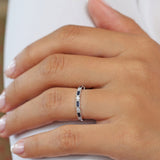 14k Sapphire Baguette and Diamond Ring Ferkos Fine Jewelry