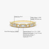 14K Gold Baguette and Round Diamond Ring Ferkos Fine Jewelry