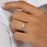 14K Gold Step Cut Baguette Diamond Ring Ferkos Fine Jewelry