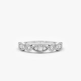 14K Gold Vintage Style Diamond Wedding Ring Ferkos Fine Jewelry