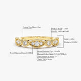 14K Gold Vintage Style Diamond Wedding Ring Ferkos Fine Jewelry