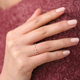 14K Gold Petite Diamond Wedding Ring Ferkos Fine Jewelry