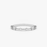 14K Gold Petite Diamond Wedding Ring Ferkos Fine Jewelry