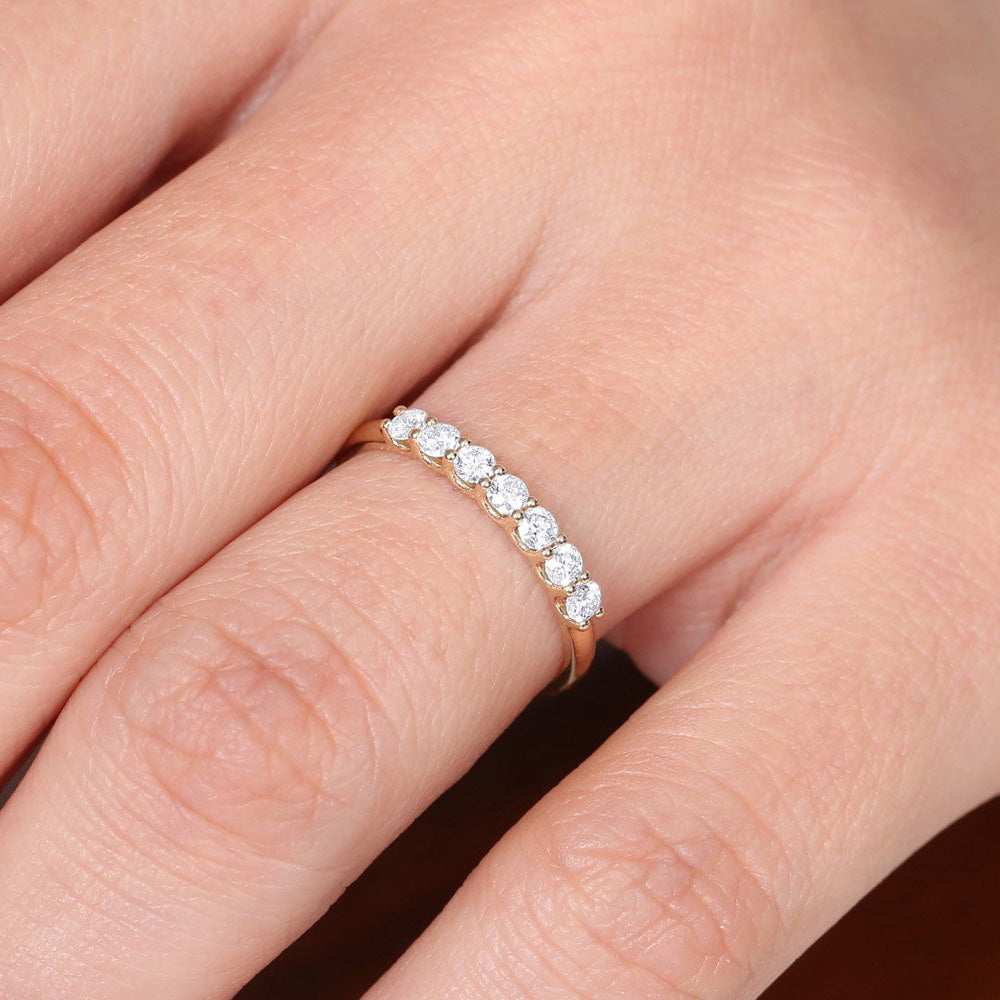 7 diamond wedding ring Clearance