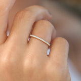 14k Full Eternity Petite Diamond Ring Ferkos Fine Jewelry