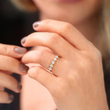 14k Princess Cut 5 Stone Diamond Wedding Ring Ferkos Fine Jewelry