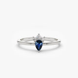 14k Mini Sapphire and Diamond Ring Ferkos Fine Jewelry