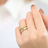 14k Bubble Ring Set Ferkos Fine Jewelry