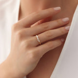 14K Scattered Baguette and Round Diamond Ring Ferkos Fine Jewelry