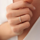 14K Scattered Baguette and Round Diamond Ring Ferkos Fine Jewelry