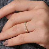 14K Gold Unique Diamond Anniversary Ring Ferkos Fine Jewelry