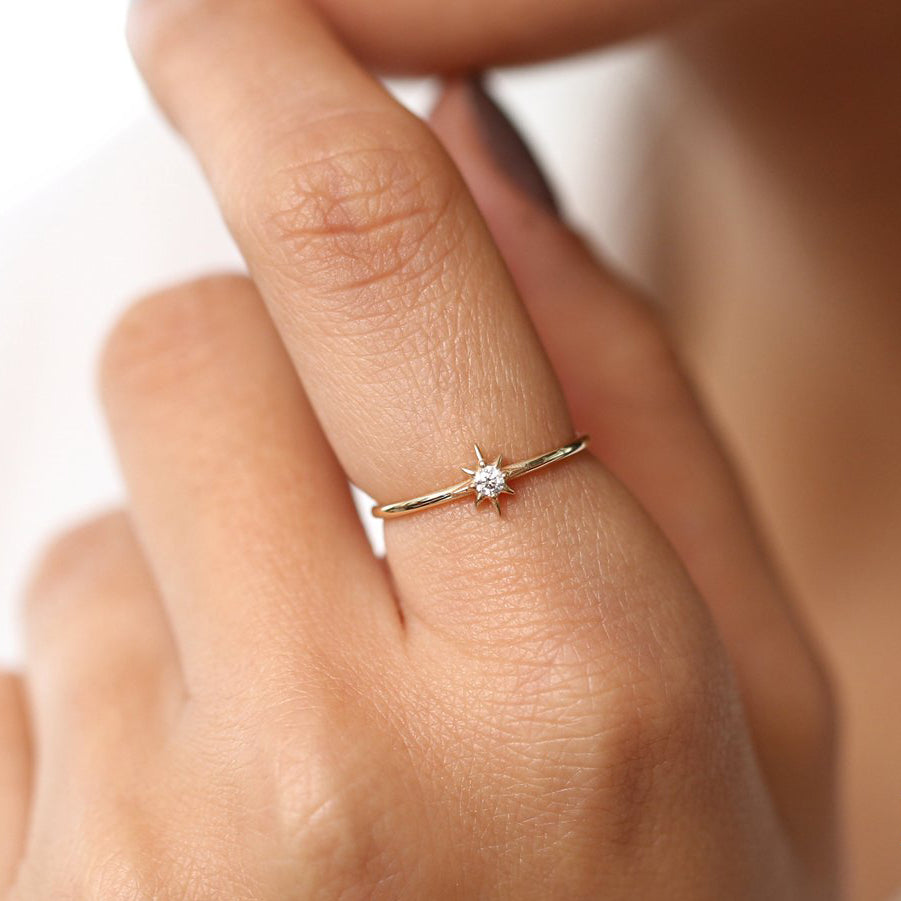 Mini Diamond Star Ring