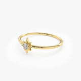 14K North Star Stacking Diamond Ring Ferkos Fine Jewelry