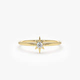 14K North Star Stacking Diamond Ring 14K Gold Ferkos Fine Jewelry