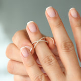 14K Gold Diamond Criss Cross Pave Ring Ferkos Fine Jewelry