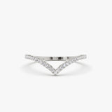 14K Gold Diamond Chevron Ring Ferkos Fine Jewelry