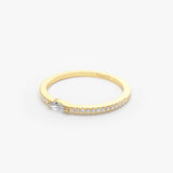 14k Stackable Marquise Pave Diamond Ring Ferkos Fine Jewelry