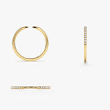 14k Pave Diamond Open Cuff Claw Diamond Ring Ferkos Fine Jewelry