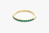 14k Half Eternity Emerald Ring  Ferkos Fine Jewelry