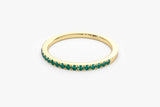 14k Half Eternity Emerald Ring Ferkos Fine Jewelry